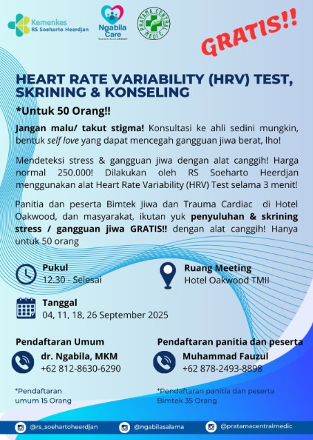 Heart Rate Variability (HRV) Test Skrining & Konseling